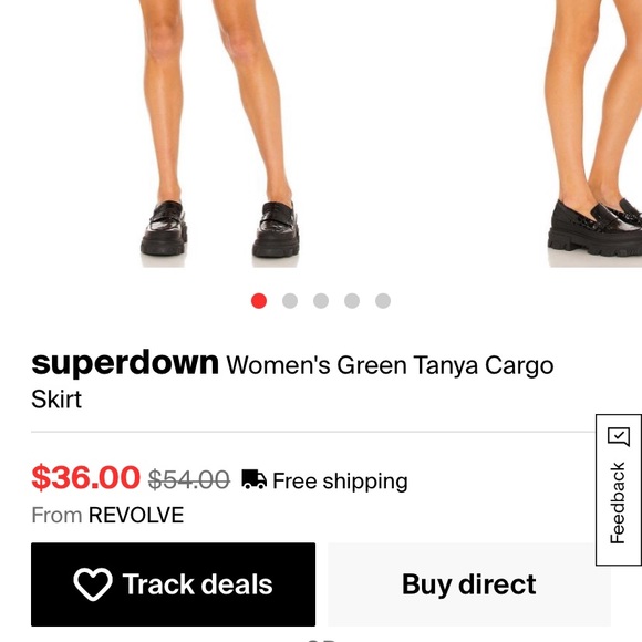 Revolve Green Camo Skirt - Picture 5 of 5